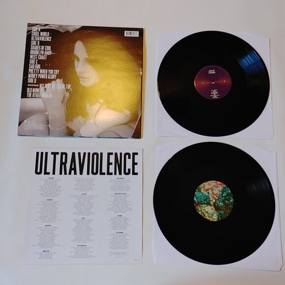 Lana Del Rey ULTRAVIOLENCE 2X LP Vinyl Record with Bonus Tracks Ultra Violence - Picture 4 of 5